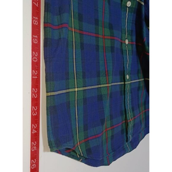 Ralph Lauren Cotton Plaid Button Down Shirt Mens M Classic Preppy Old Money - Picture 6 of 7